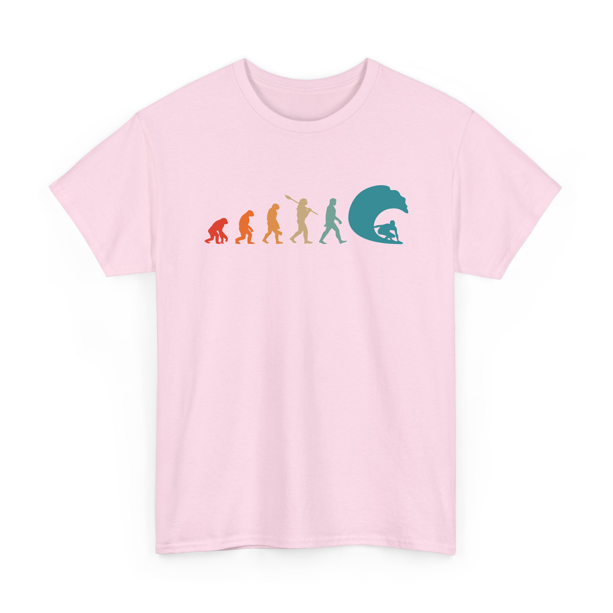 Funny  Evolution of Man Surfing Lover T-Shirt For Sufer