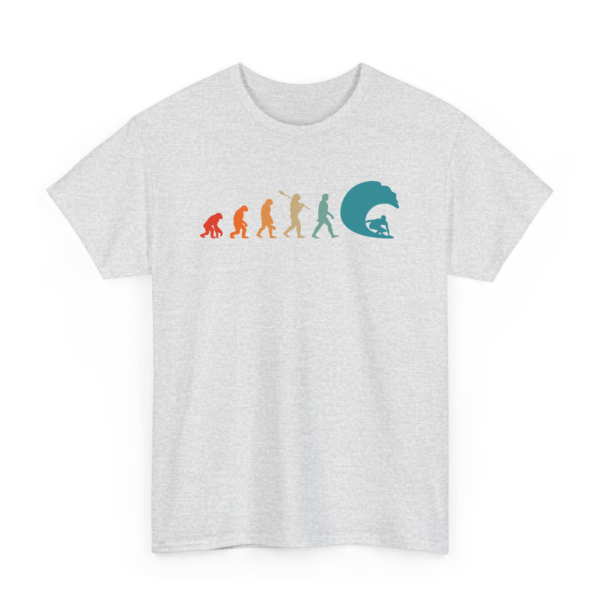 Funny  Evolution of Man Surfing Lover T-Shirt For Sufer