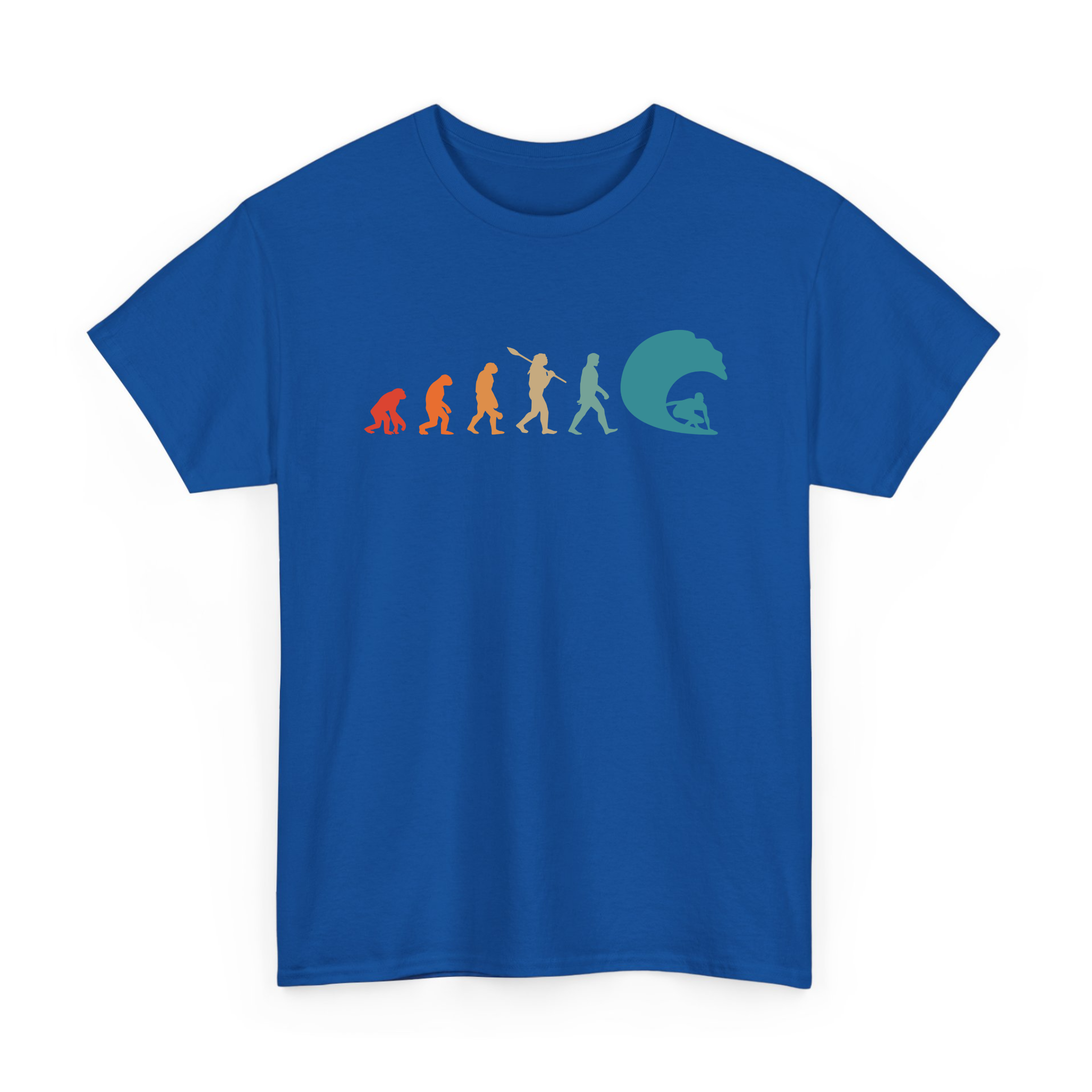 Funny  Evolution of Man Surfing Lover T-Shirt For Sufer