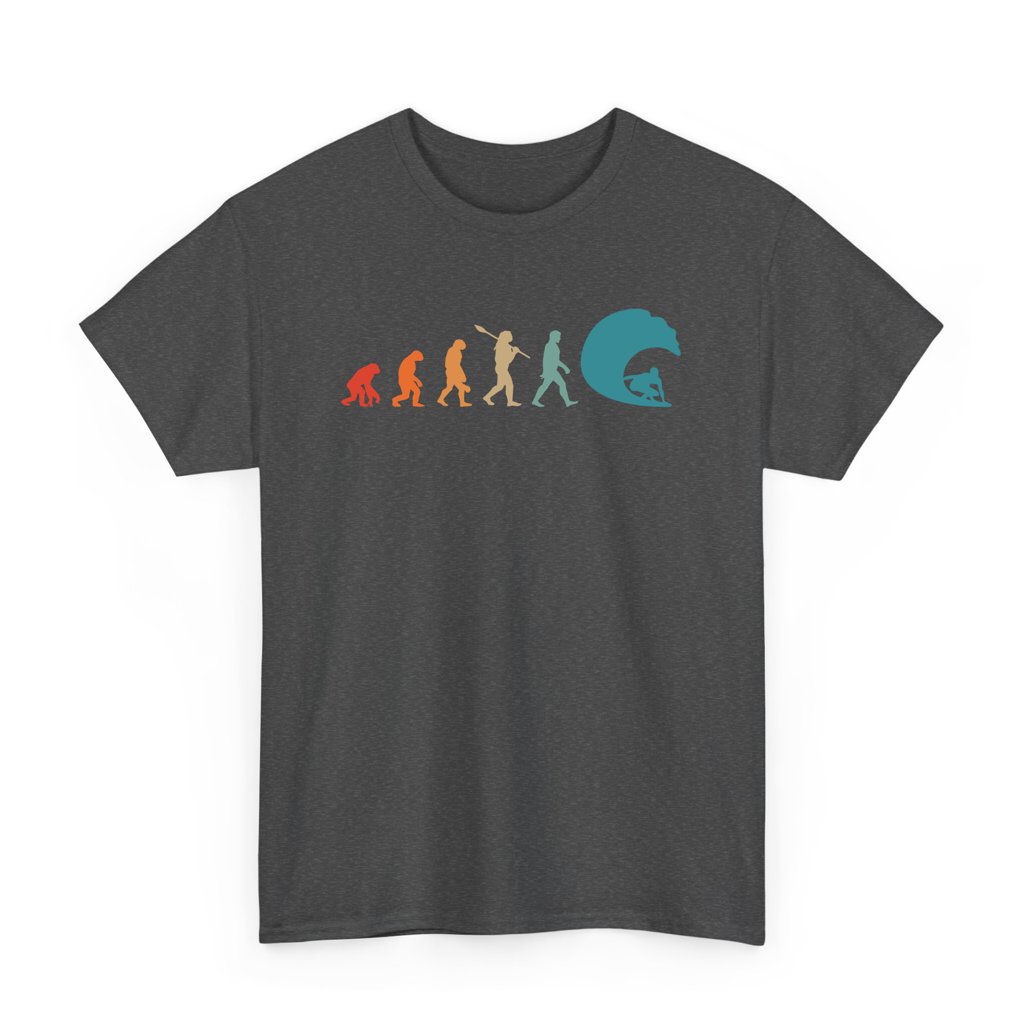 Funny  Evolution of Man Surfing Lover T-Shirt For Sufer
