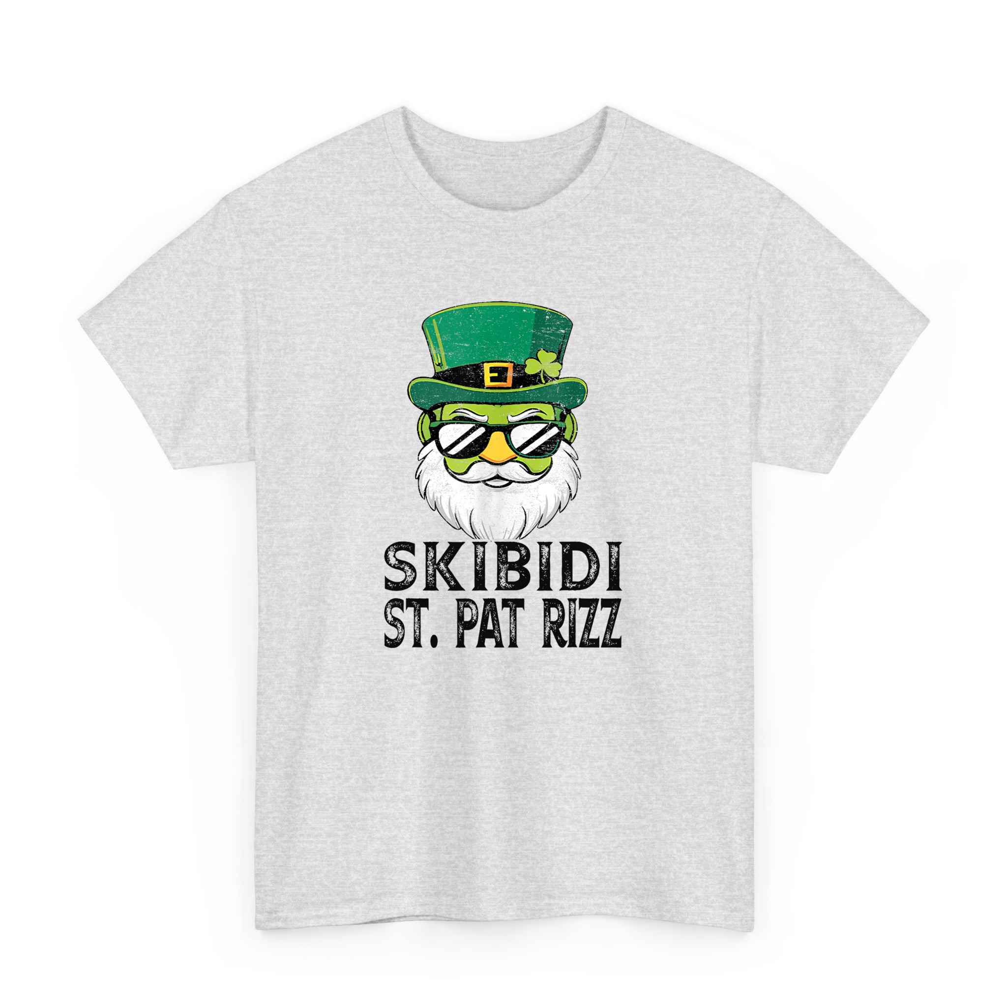 Funny  Leprechaun Skibidi Saint St Pat Rizz T-shirt For St Patricks Day