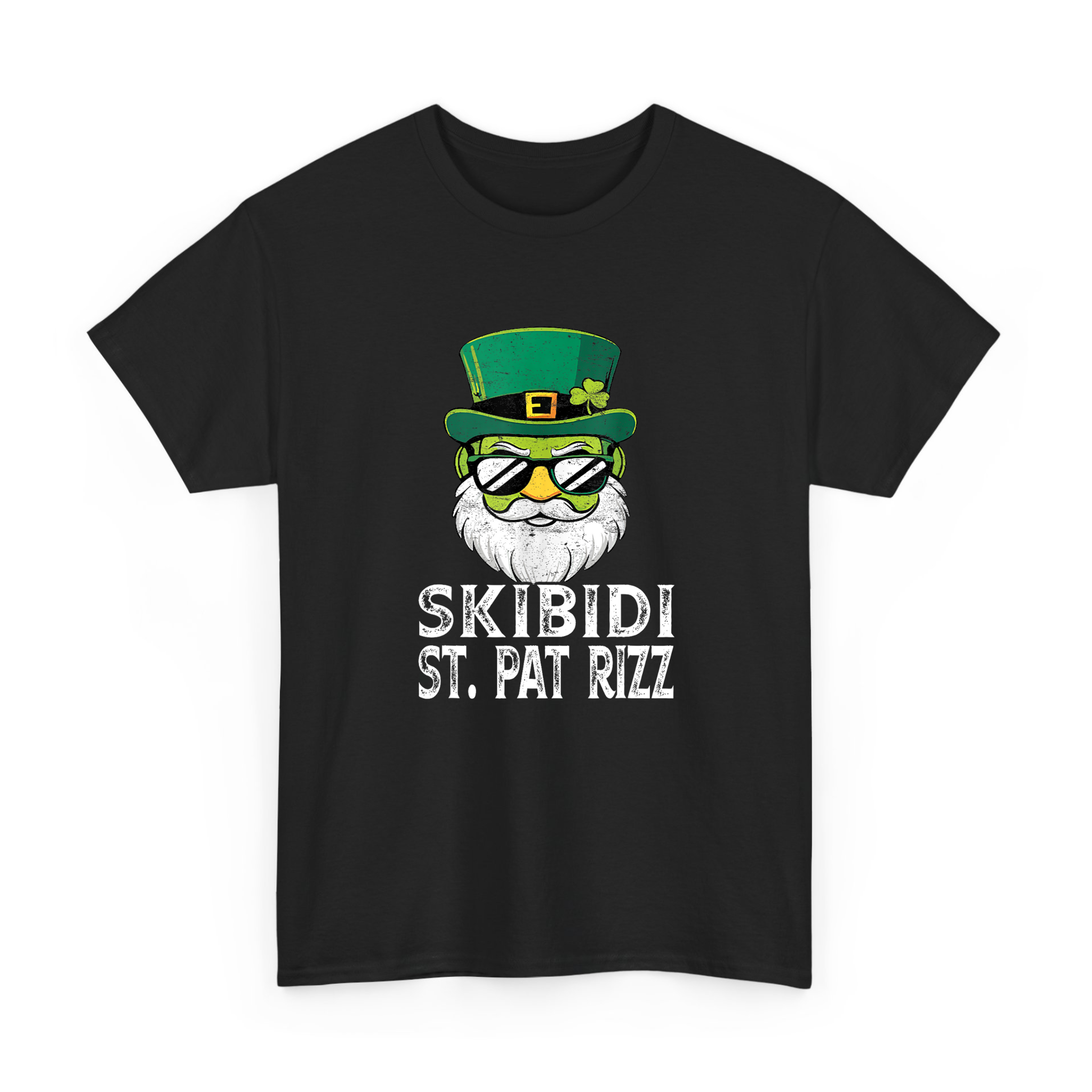 Funny  Leprechaun Skibidi Saint St Pat Rizz T-shirt For St Patricks Day
