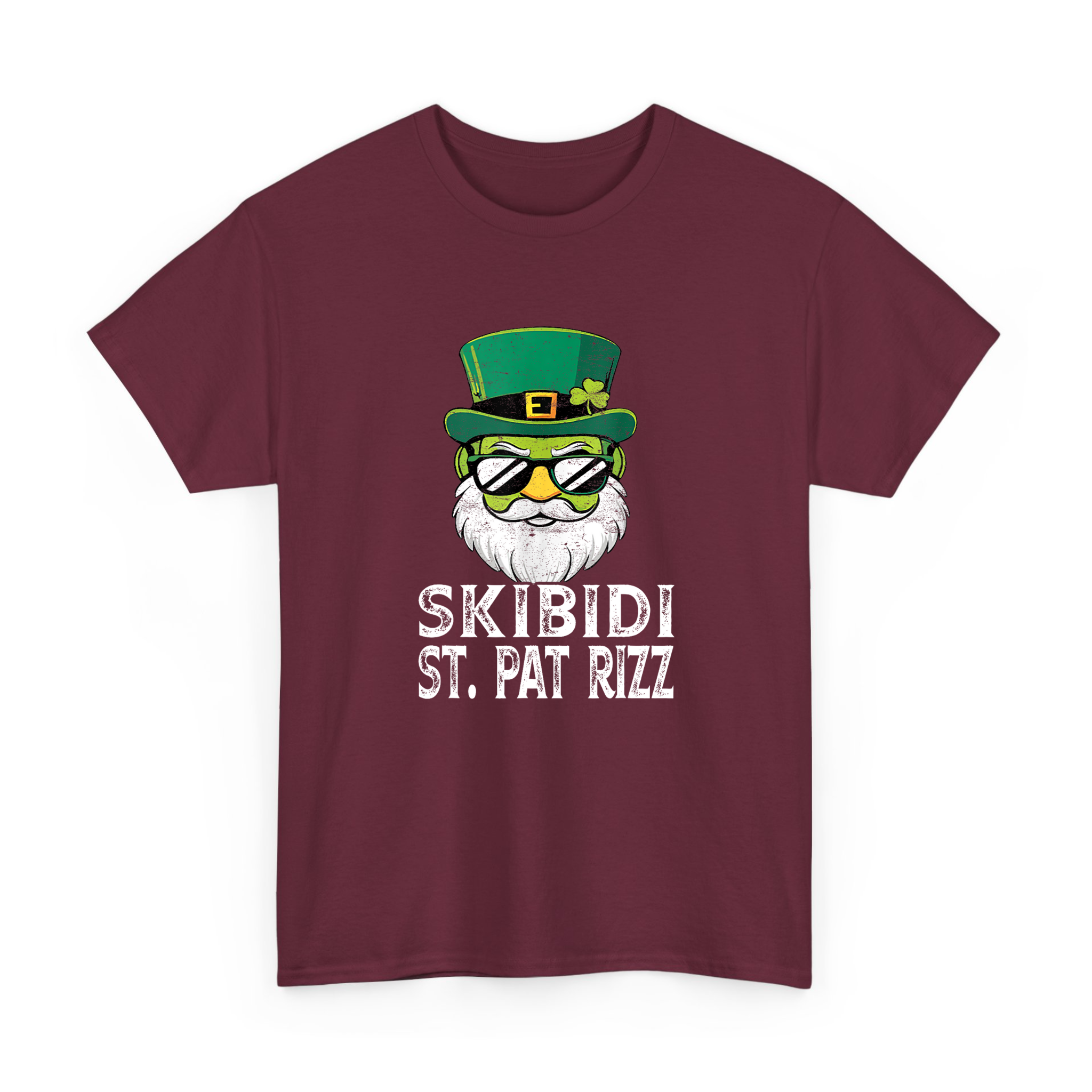 Funny  Leprechaun Skibidi Saint St Pat Rizz T-shirt For St Patricks Day
