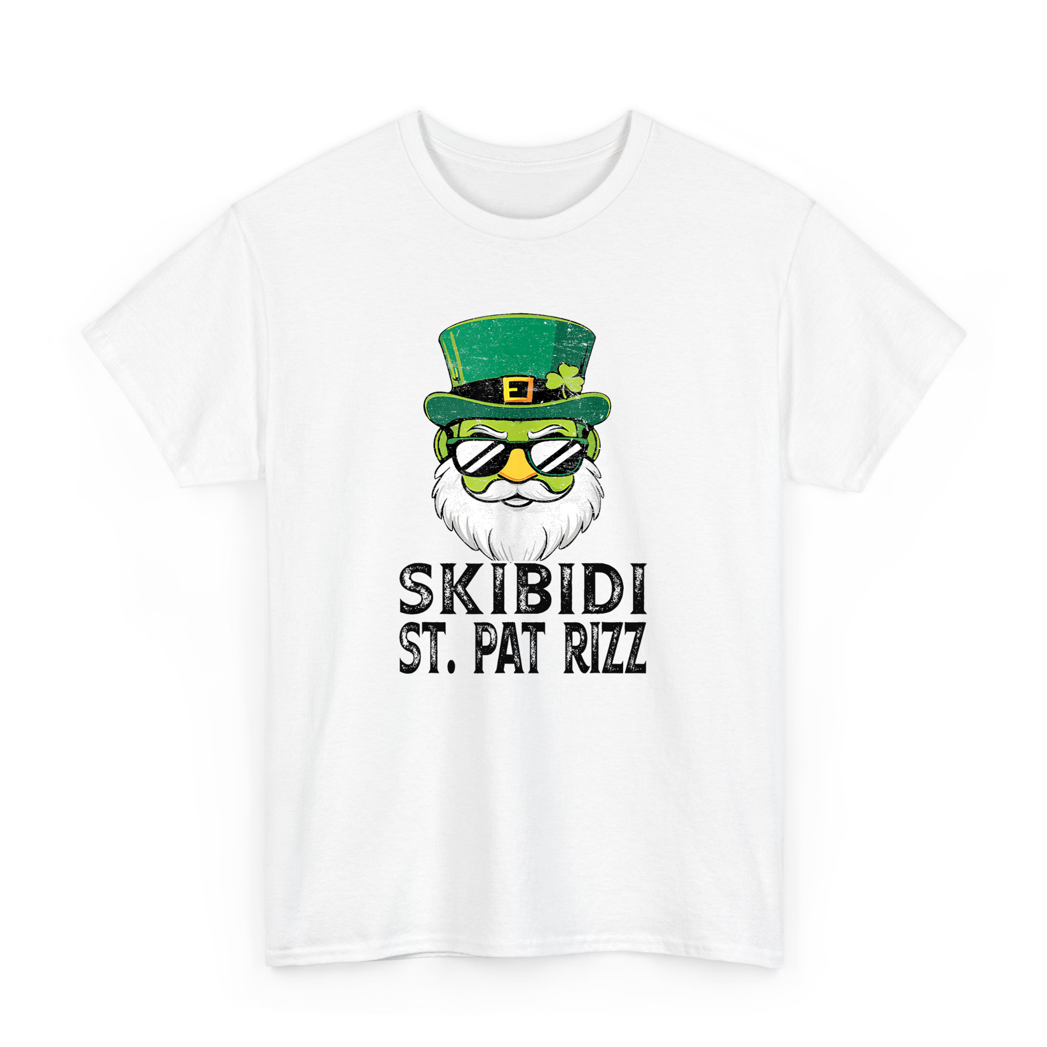 Funny  Leprechaun Skibidi Saint St Pat Rizz T-shirt For St Patricks Day