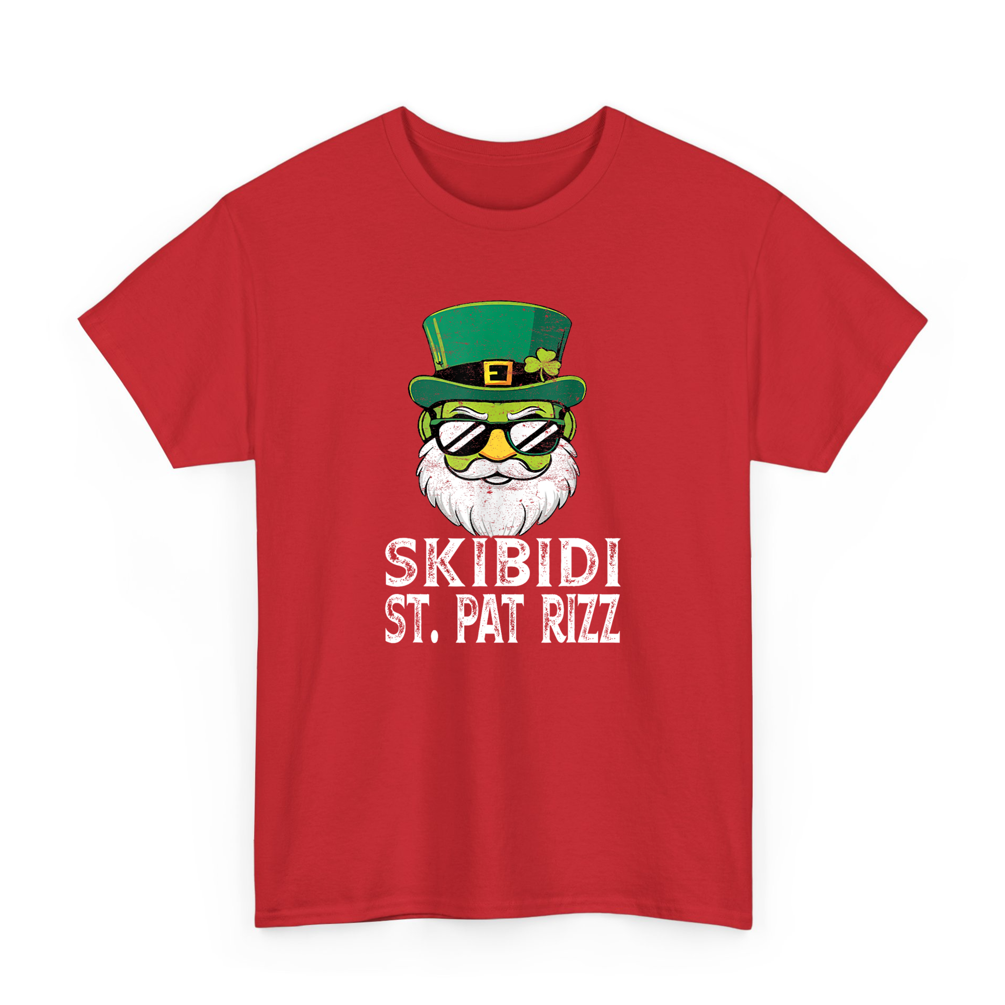 Funny  Leprechaun Skibidi Saint St Pat Rizz T-shirt For St Patricks Day