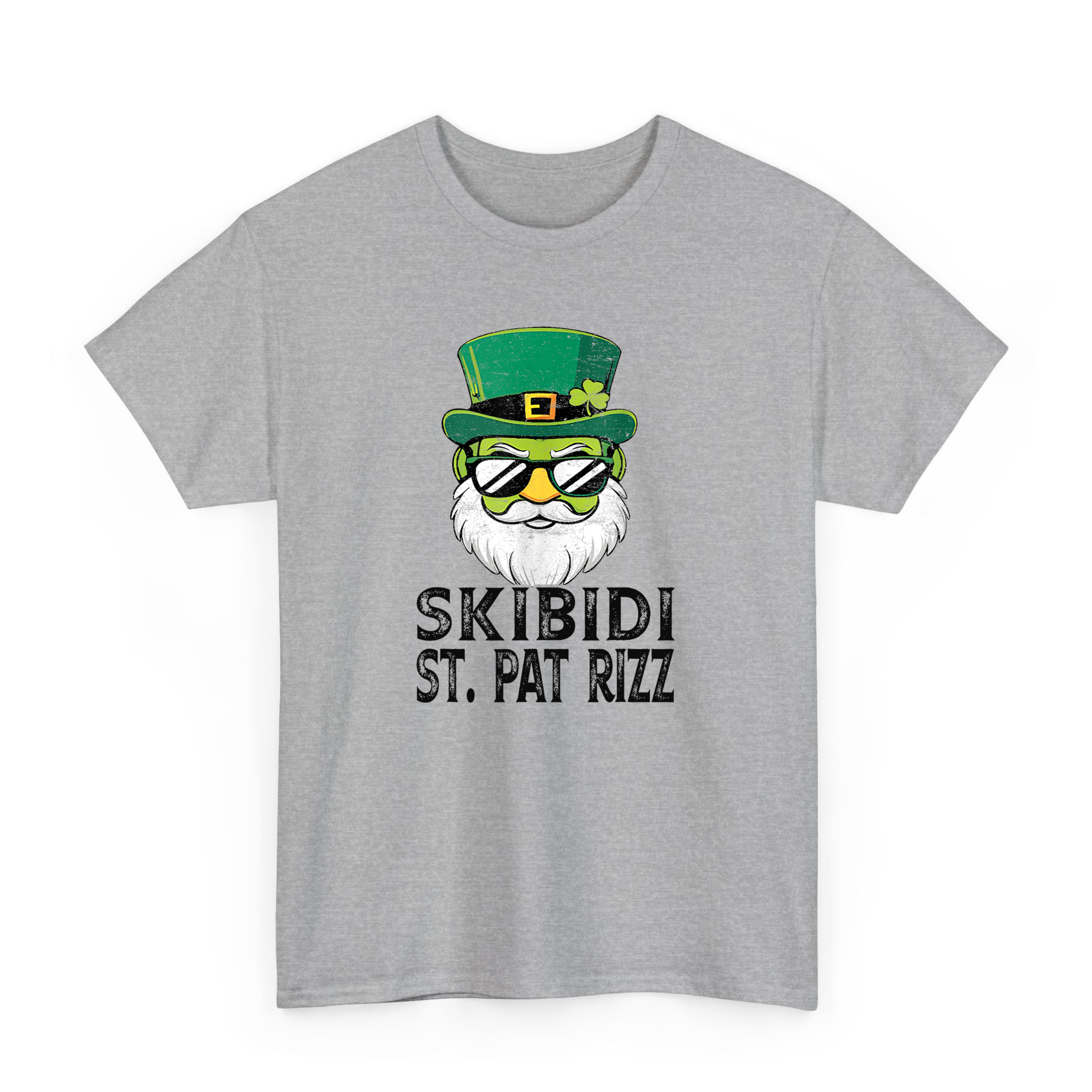 Funny  Leprechaun Skibidi Saint St Pat Rizz T-shirt For St Patricks Day