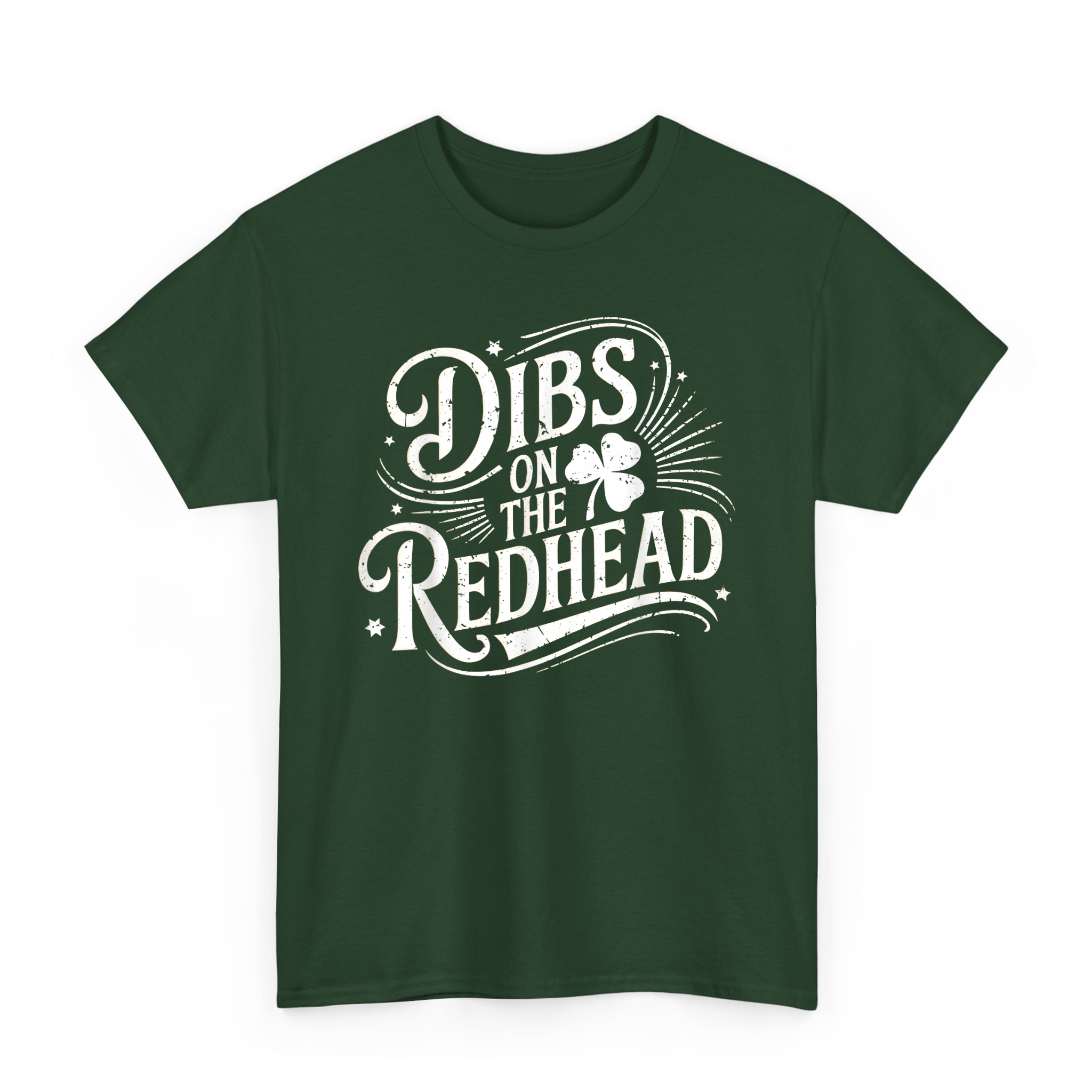 Dibs On The Redhead Shamrock T-shirt For Funny St Patricks Day Party