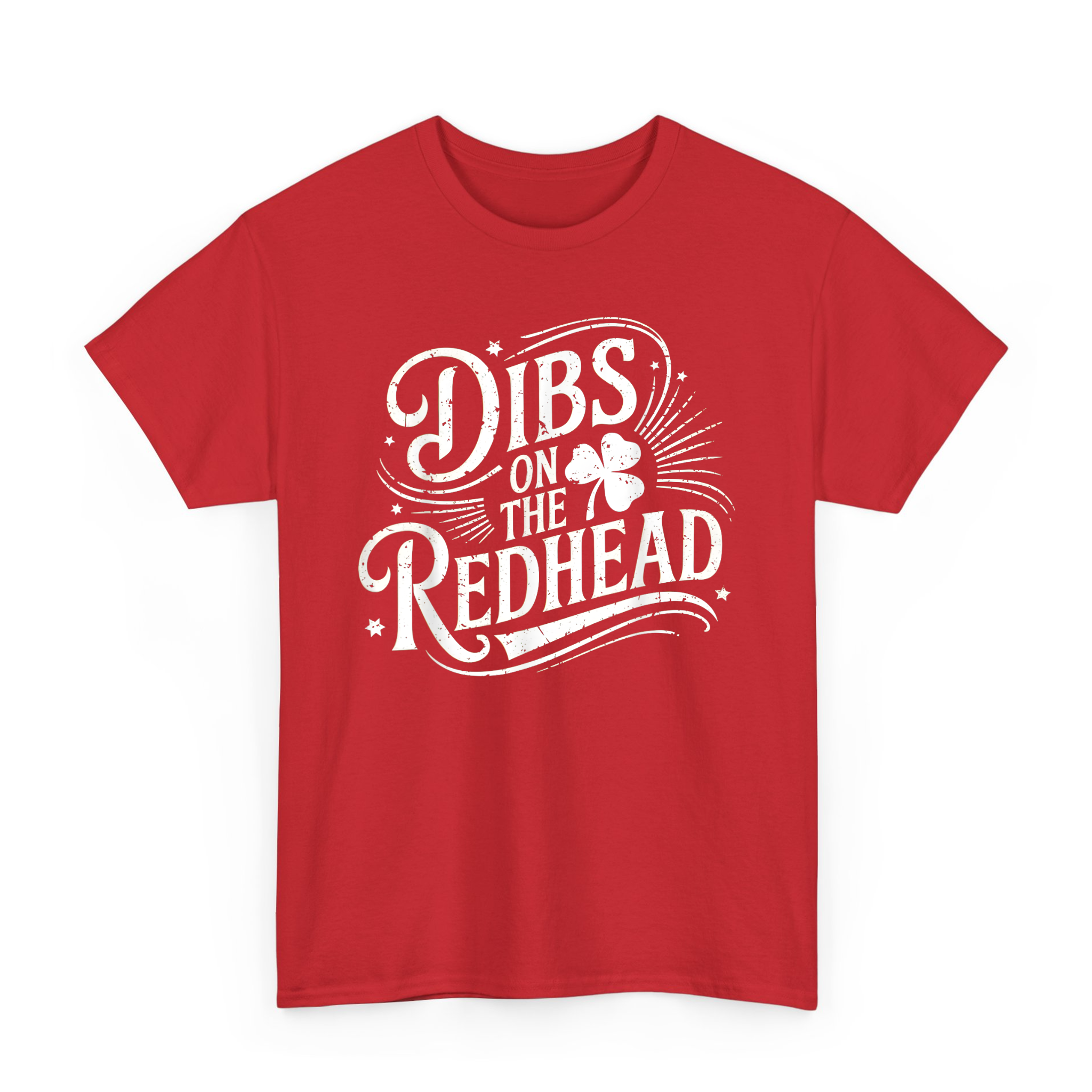 Dibs On The Redhead Shamrock T-shirt For Funny St Patricks Day Party
