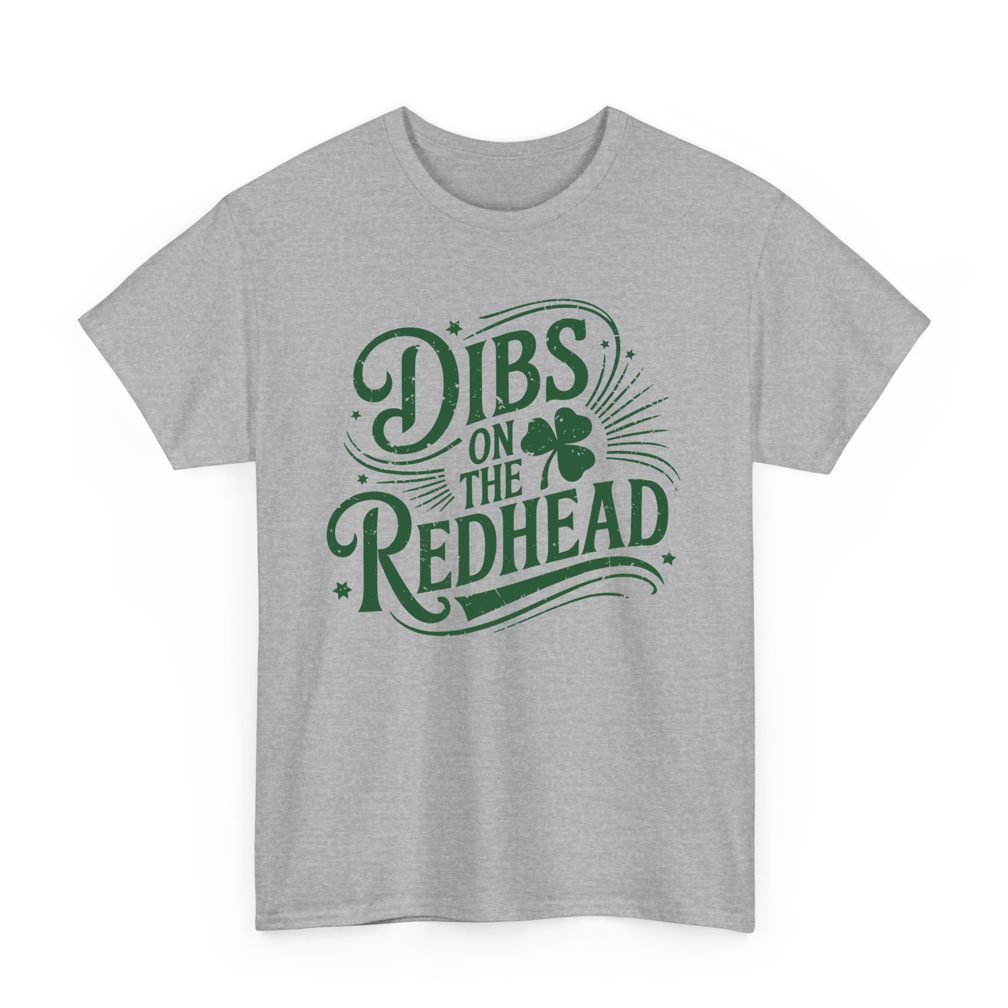 Dibs On The Redhead Shamrock T-shirt For Funny St Patricks Day Party