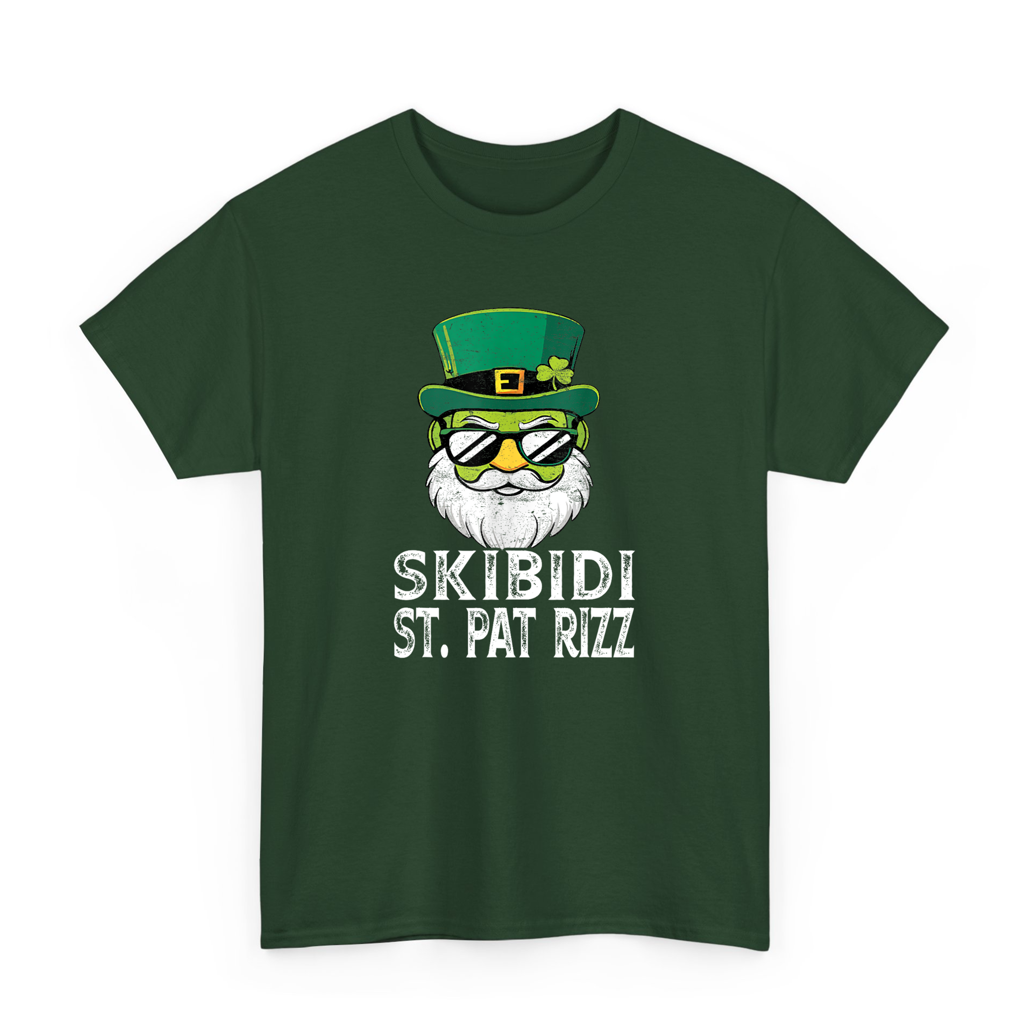 Funny  Leprechaun Skibidi Saint St Pat Rizz T-shirt For St Patricks Day