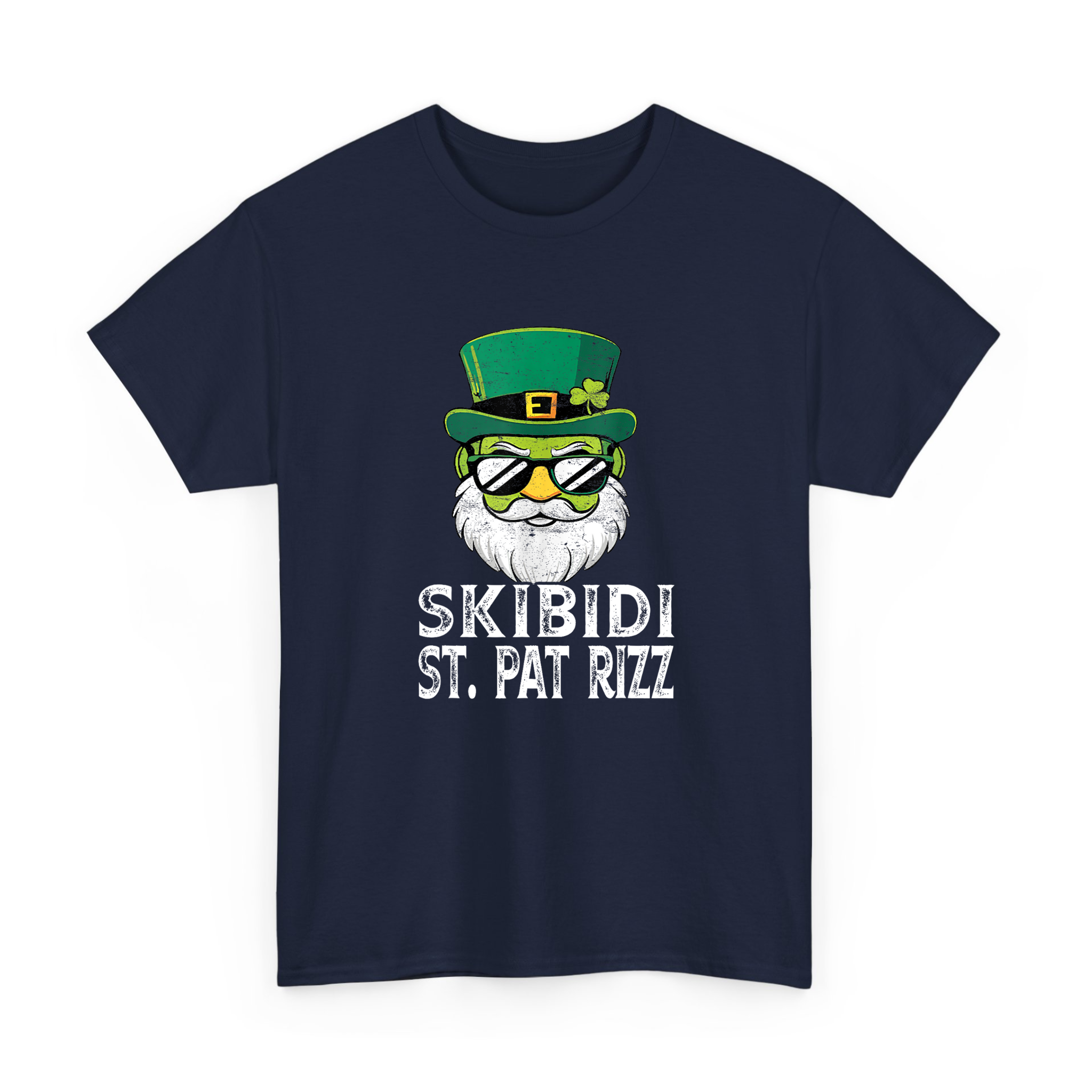 Funny  Leprechaun Skibidi Saint St Pat Rizz T-shirt For St Patricks Day