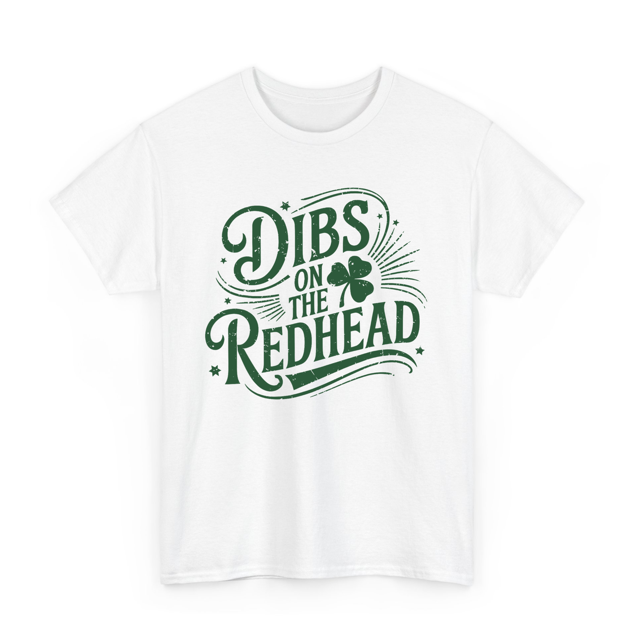 Dibs On The Redhead Shamrock T-shirt For Funny St Patricks Day Party