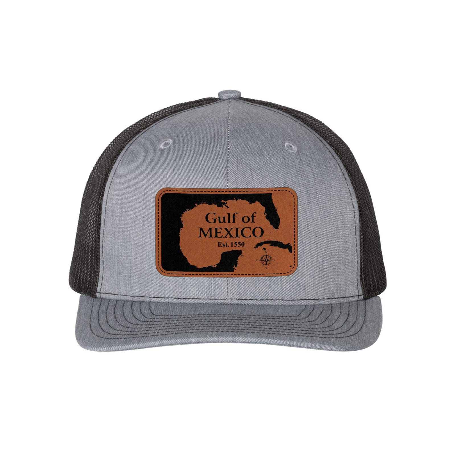 Leather Patch Gulf of Mexico Est 1550 Retro Hat