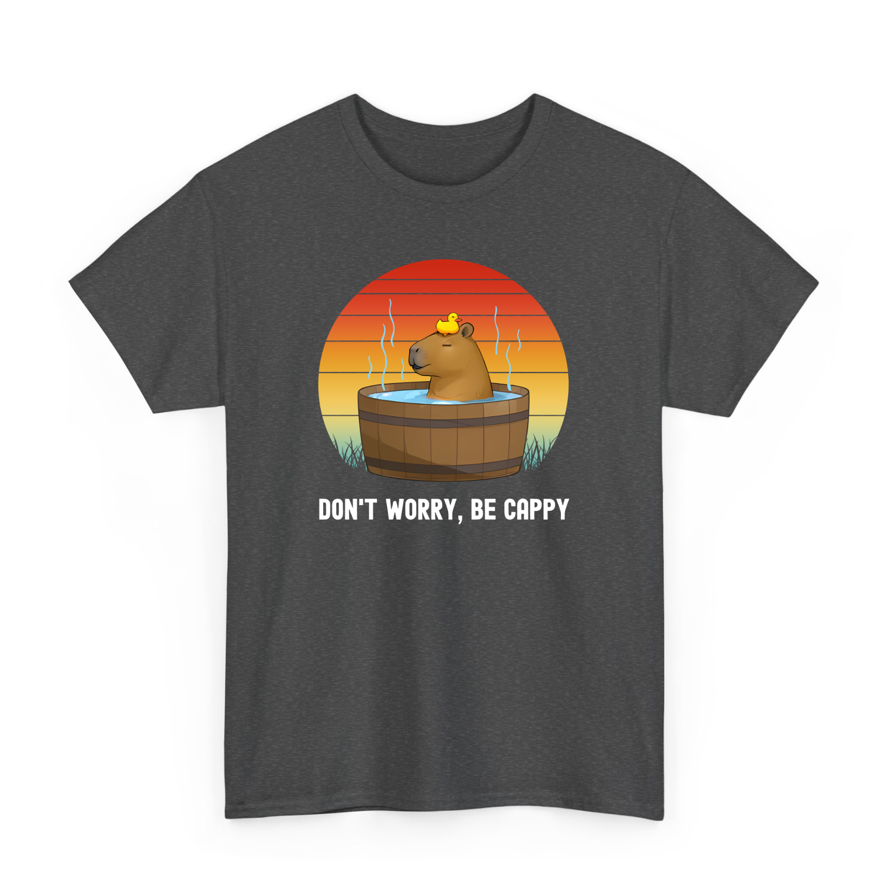 Funny Don't Worry, Be Cappy T-shirt for Capybara Lovers