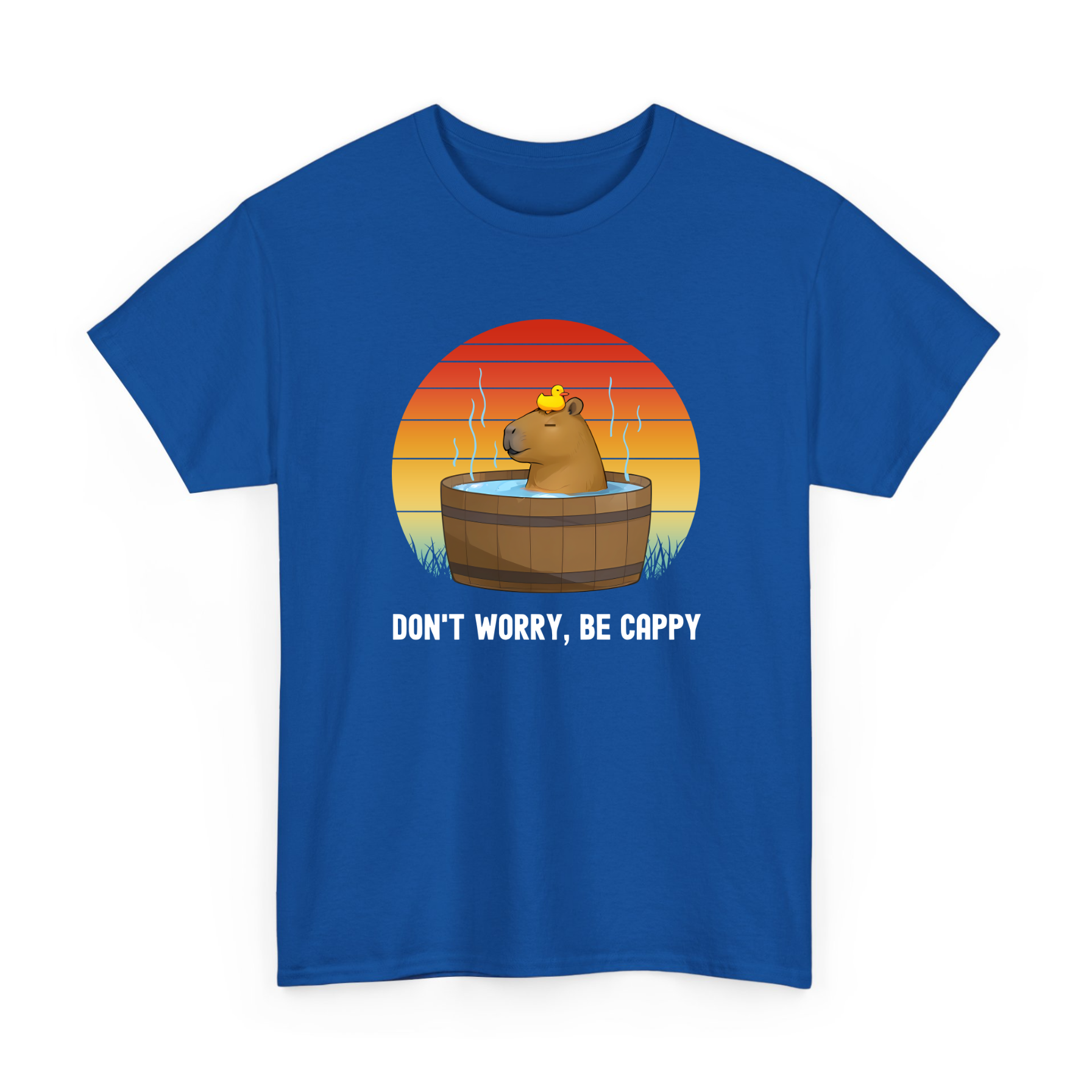 Funny Don't Worry, Be Cappy T-shirt for Capybara Lovers