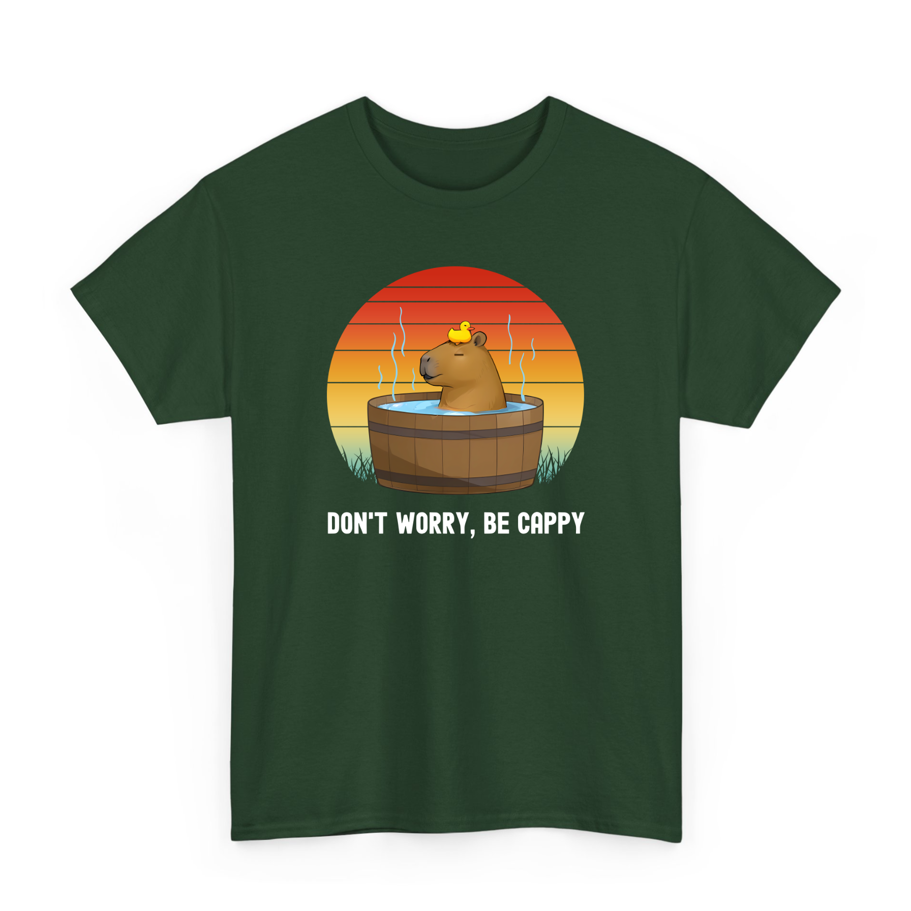 Funny Don't Worry, Be Cappy T-shirt for Capybara Lovers