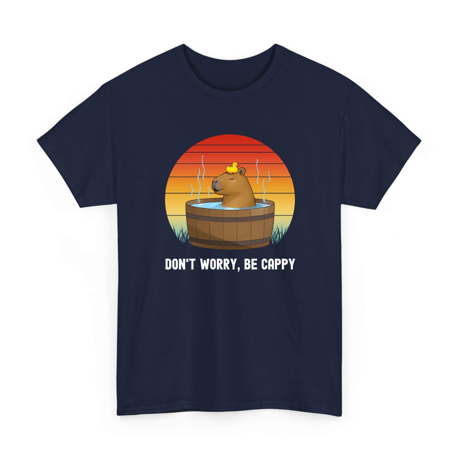 Funny Don't Worry, Be Cappy T-shirt for Capybara Lovers
