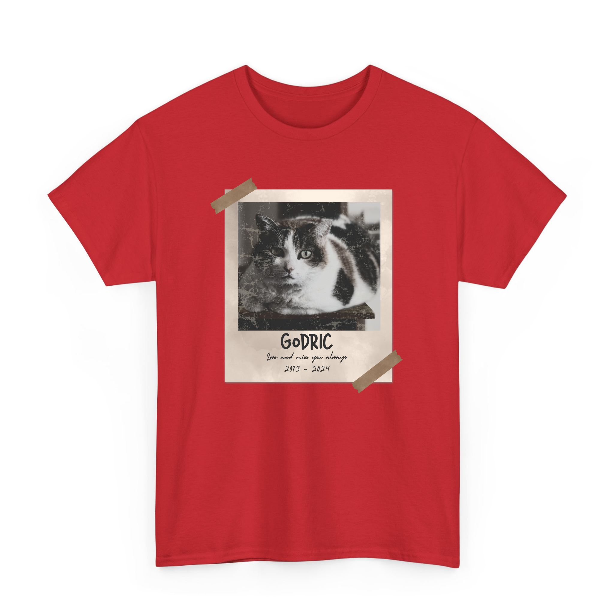 Custom Pets Vintage Photo T-Shirt, Personalized Pet Memorial Gift