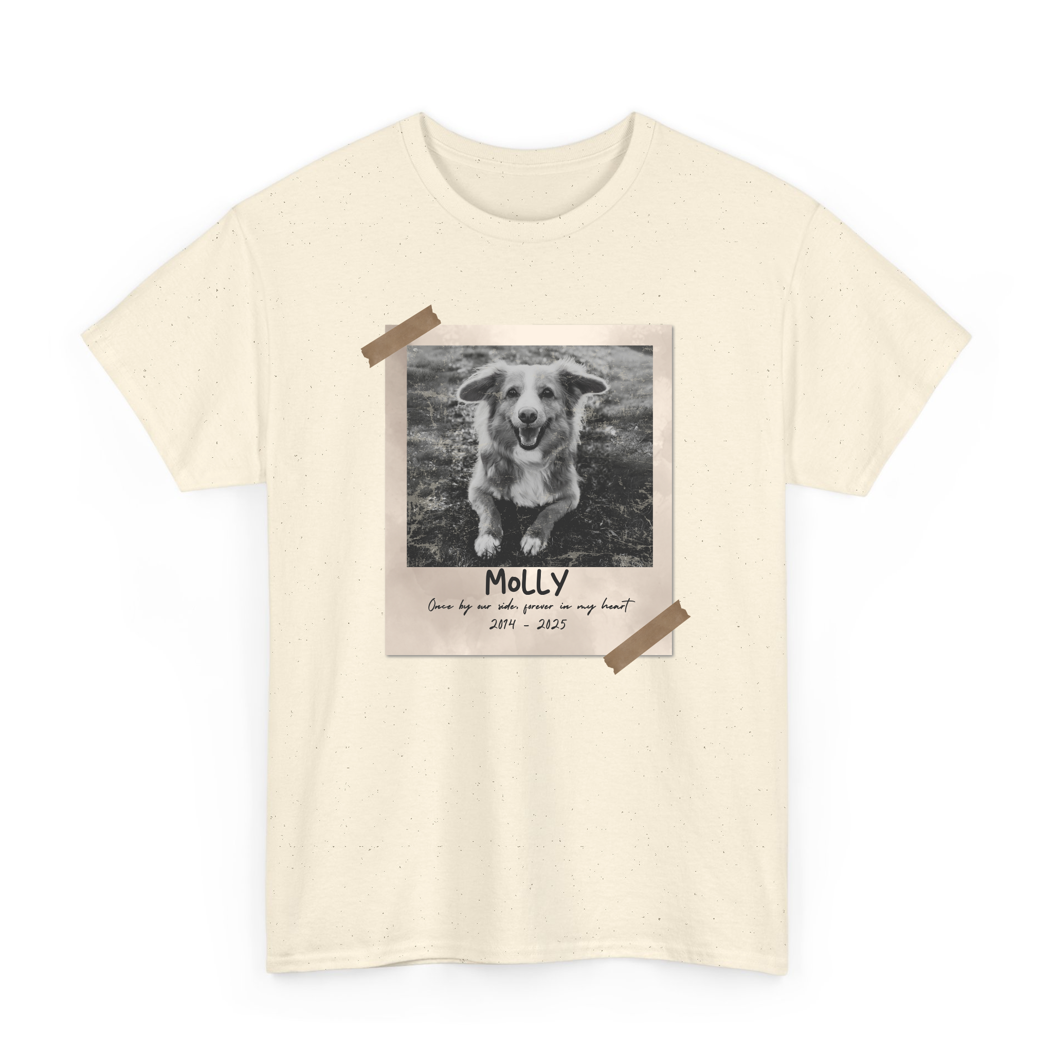 Custom Pets Vintage Photo T-Shirt, Personalized Pet Memorial Gift