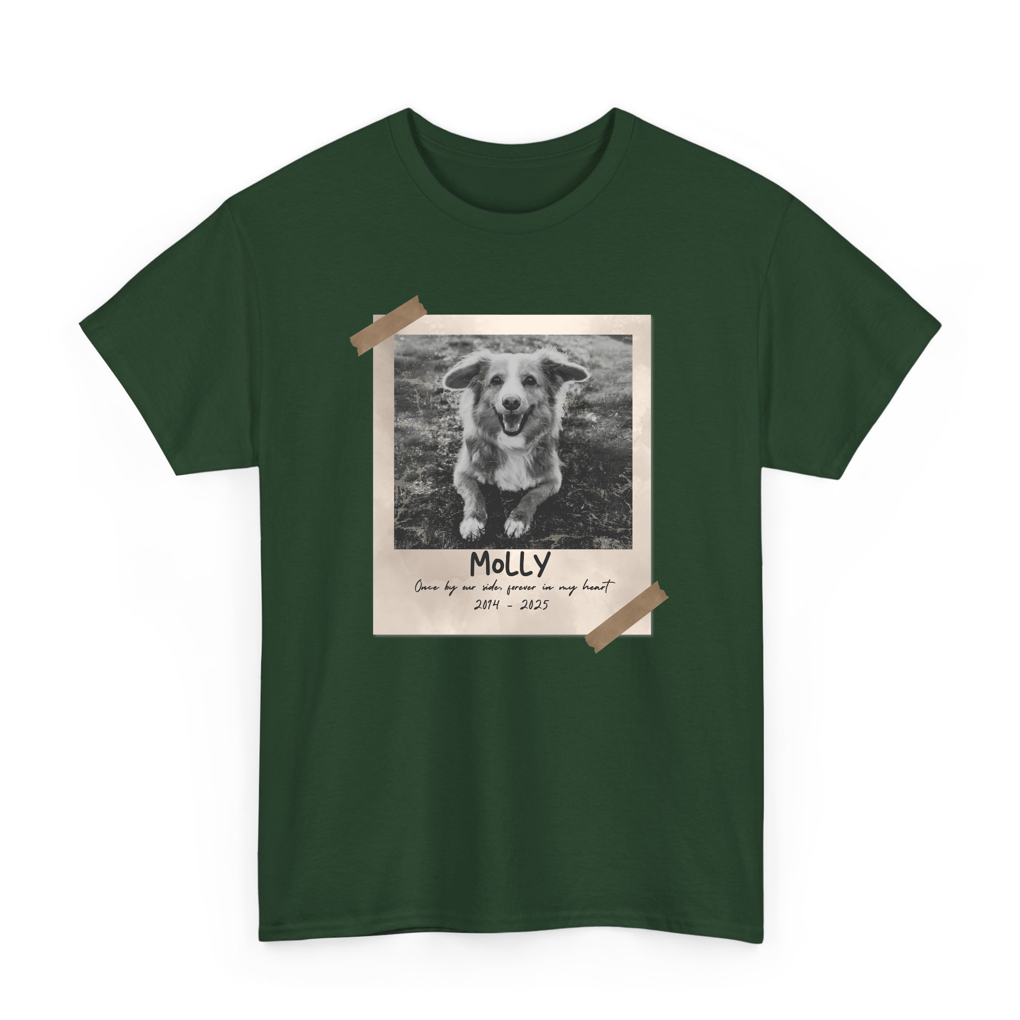 Custom Pets Vintage Photo T-Shirt, Personalized Pet Memorial Gift