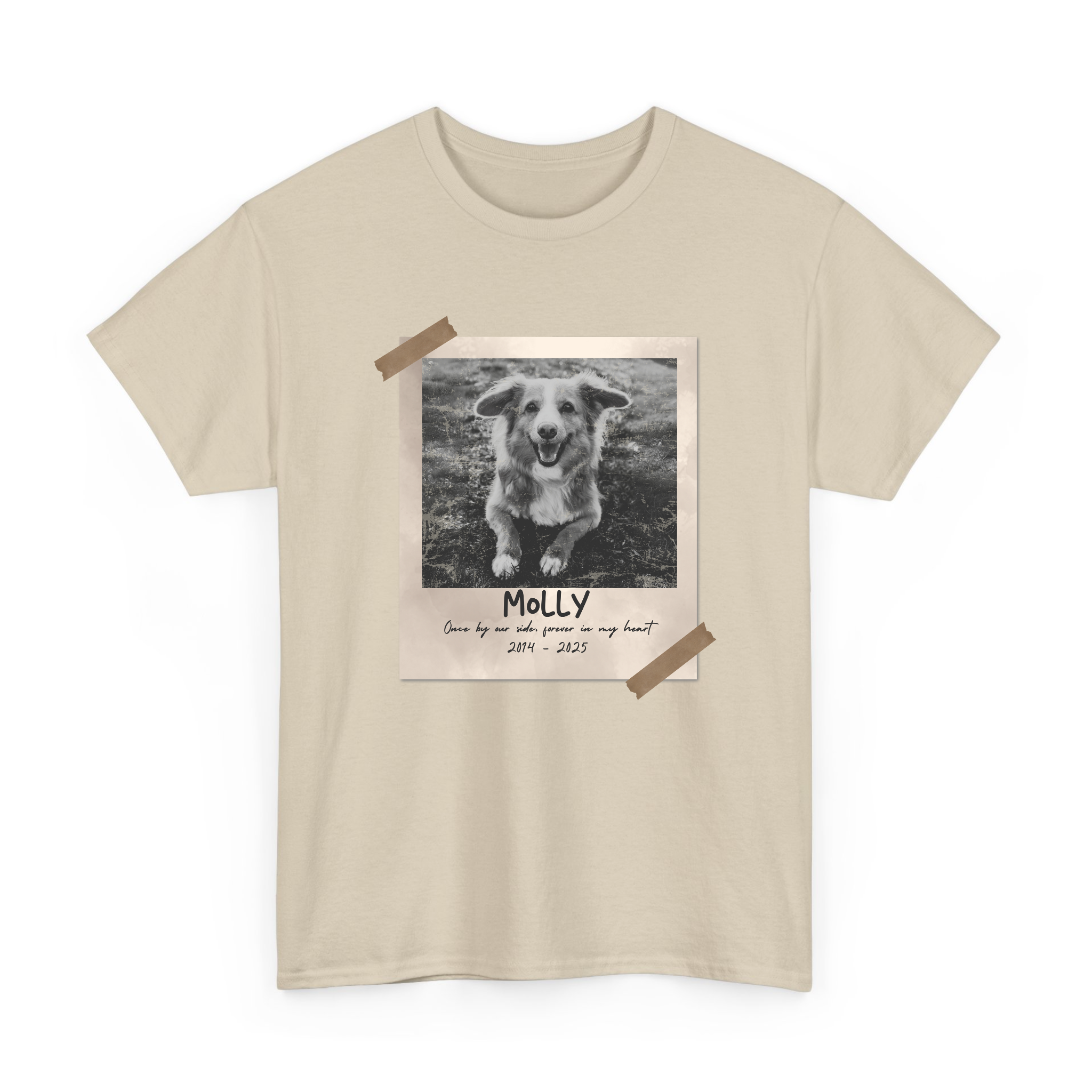 Custom Pets Vintage Photo T-Shirt, Personalized Pet Memorial Gift
