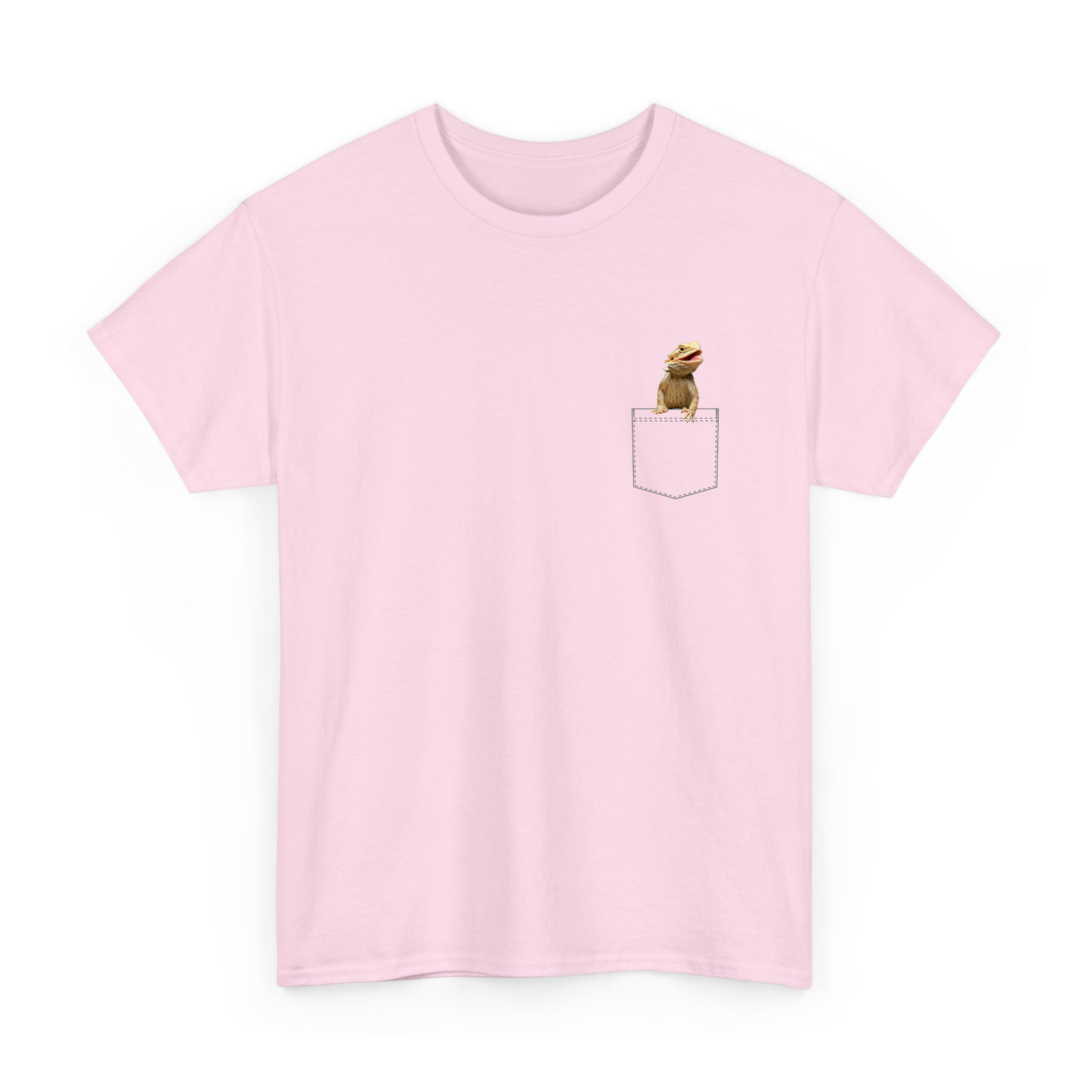 Funny Bearded Dragon in Pocket T-shirt